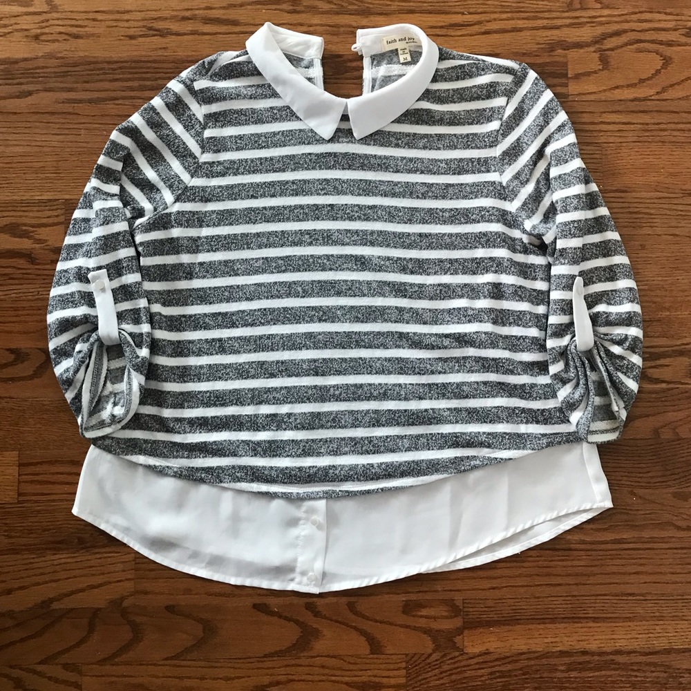 Striped lightweight sweater